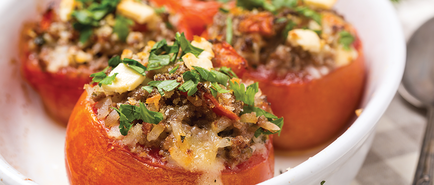 Add some zing to your diet with Rice and Feta Stuffed Peppers!