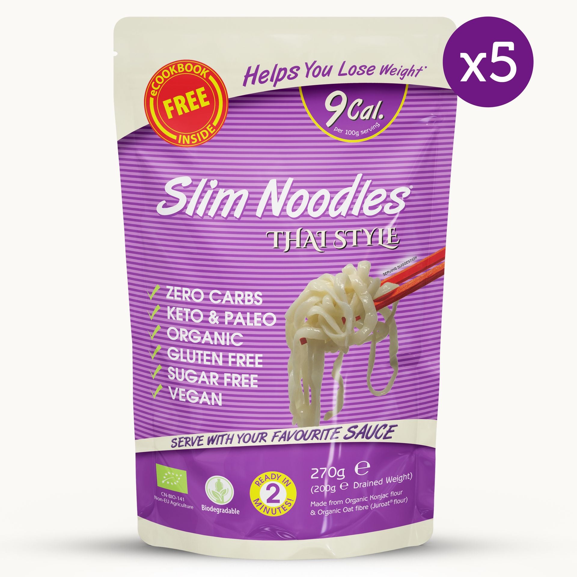 Slim Noodles Thai Style 270g