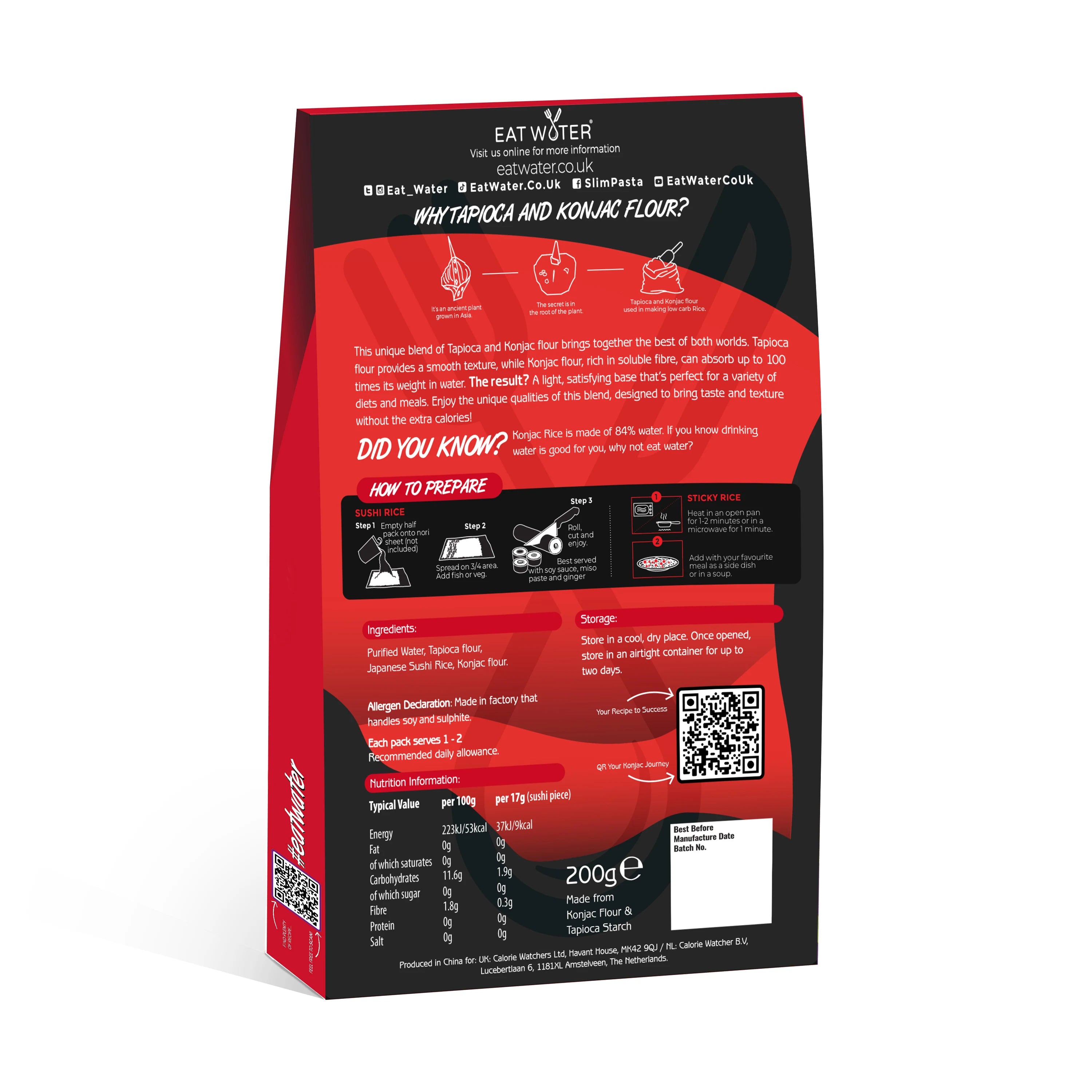 Slim Rice Sticky No Drain 200g