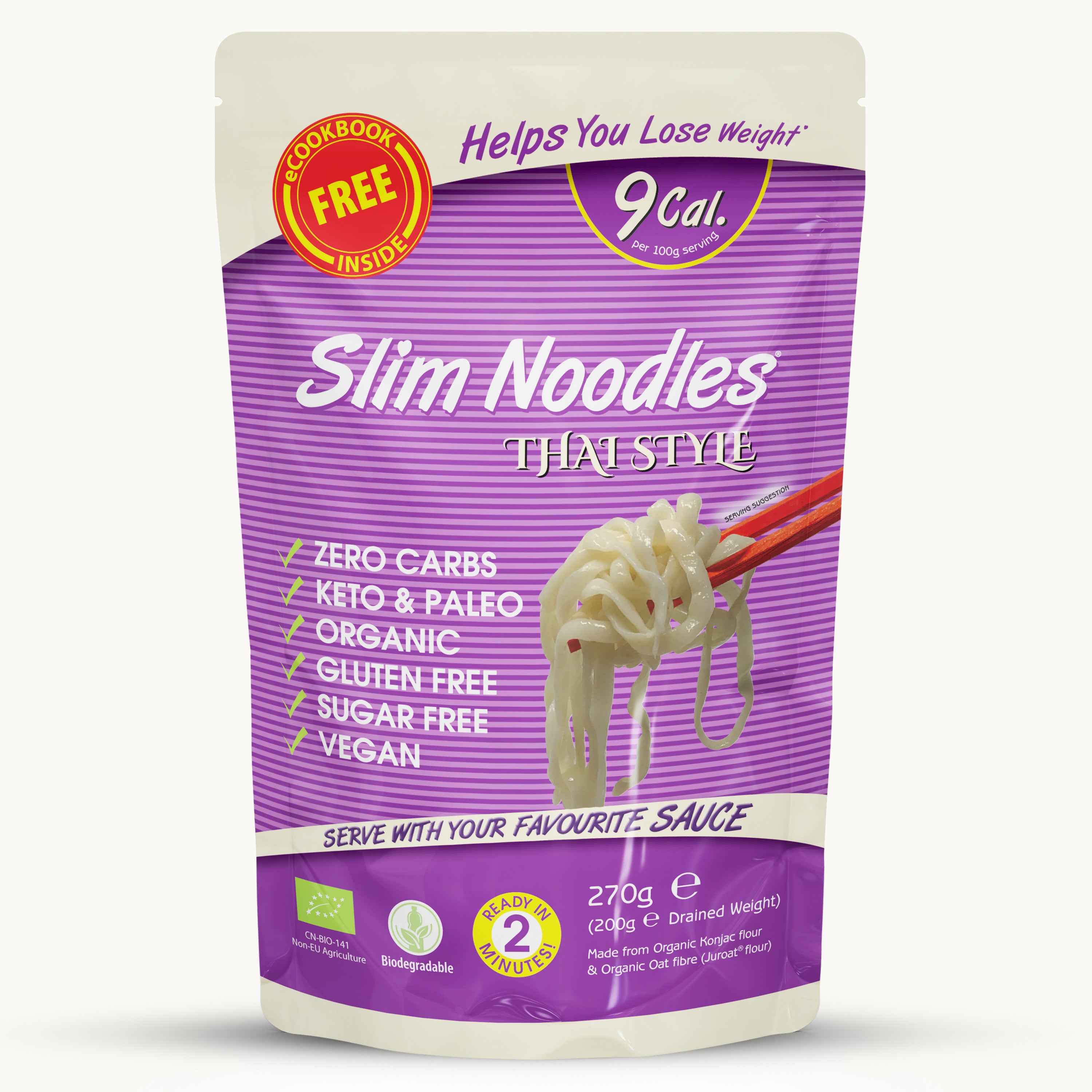 Buy Slim Noodles Thai Style 270g Online - Eat Water